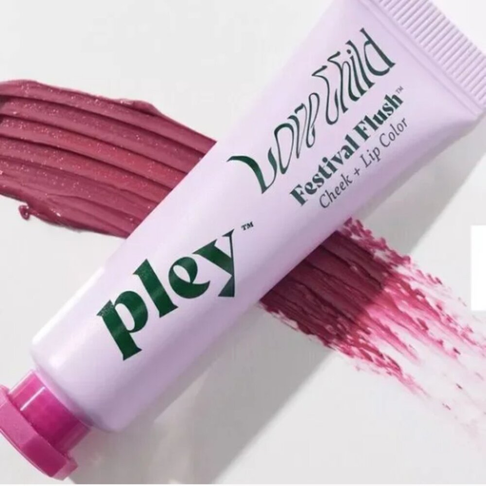 Pley Beauty Festival Flush Cheek + Lip Color Plum Springs - NIB